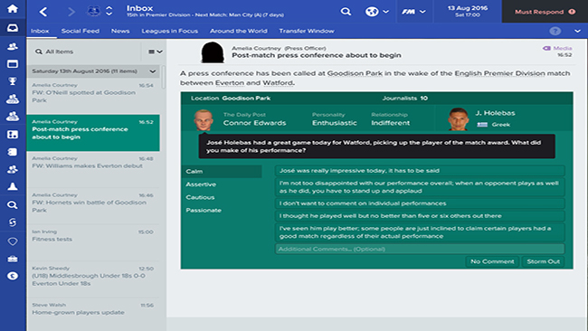 Take control of your favourite football team in Football Manager  Football Manager 2017 Torrent Download